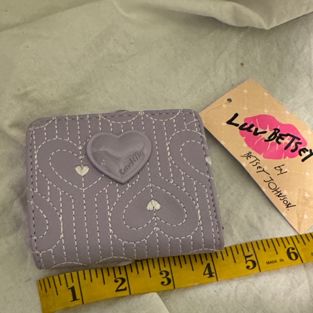 Betsey Johnson Lavender Heart Wallet